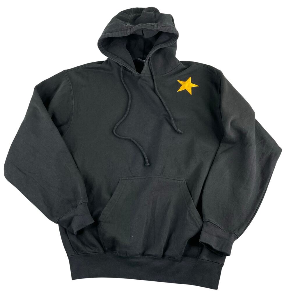 Nantucket Smiley Face Pennant Sportswear Black pull over hoodie sweatshirt Small